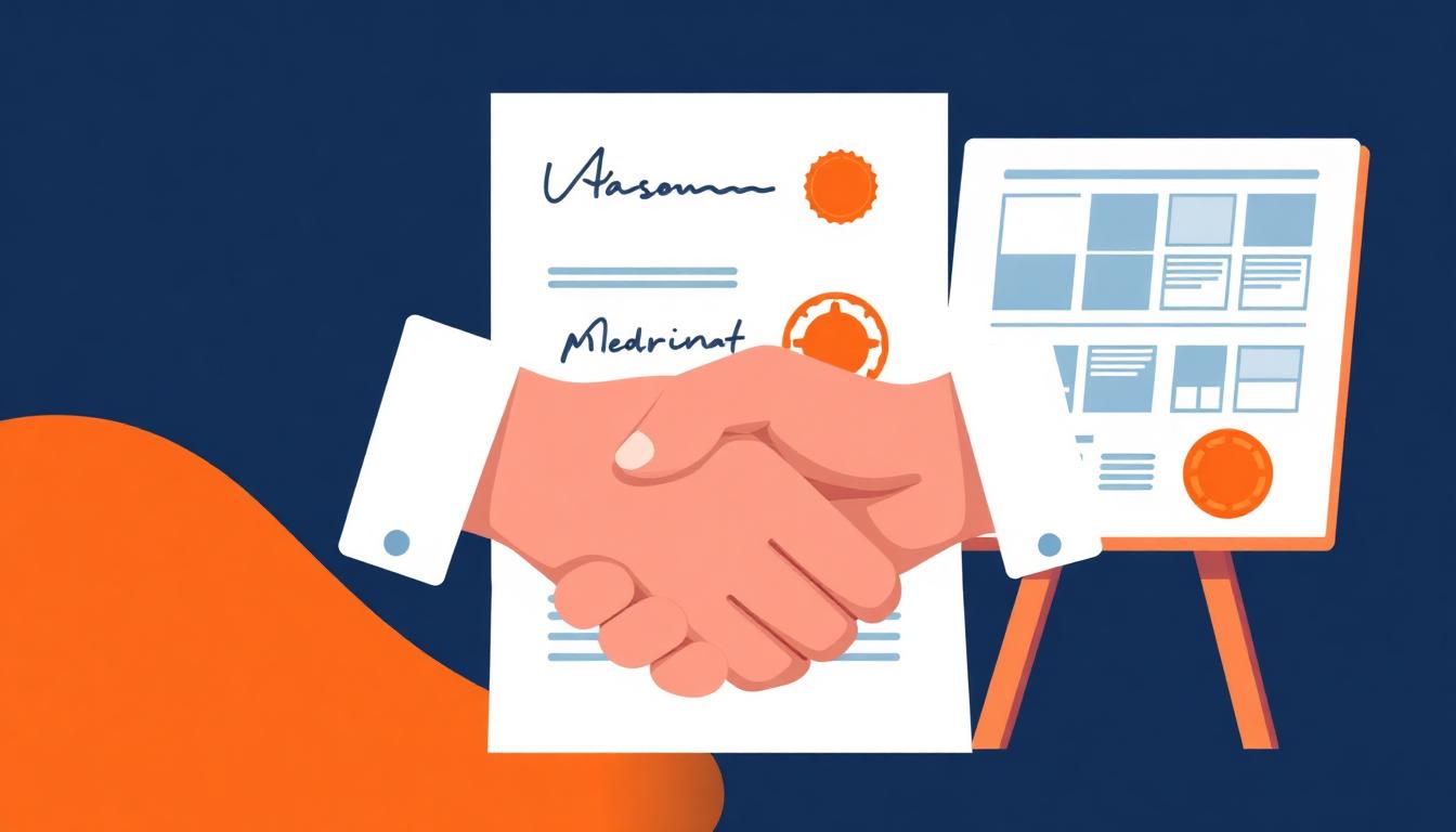 A signed web design contract
